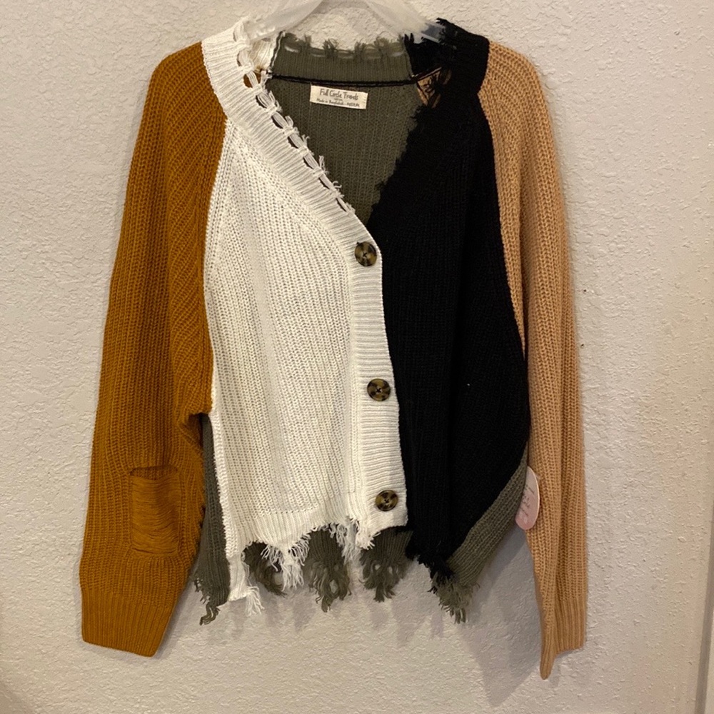 Knitted Button-up Sweater